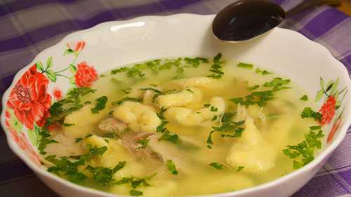 Суп с клецками: готовим украинское блюдо